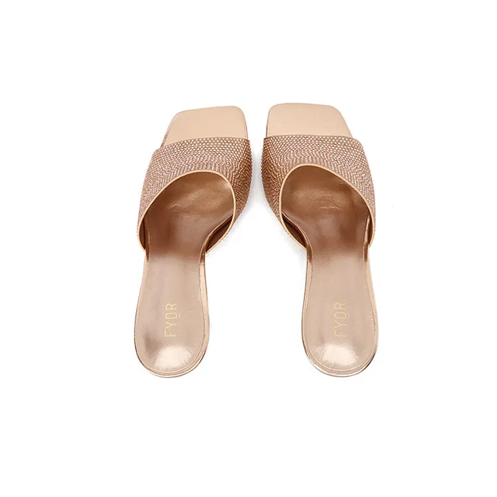 Embellished Square Toe Mule HL 133