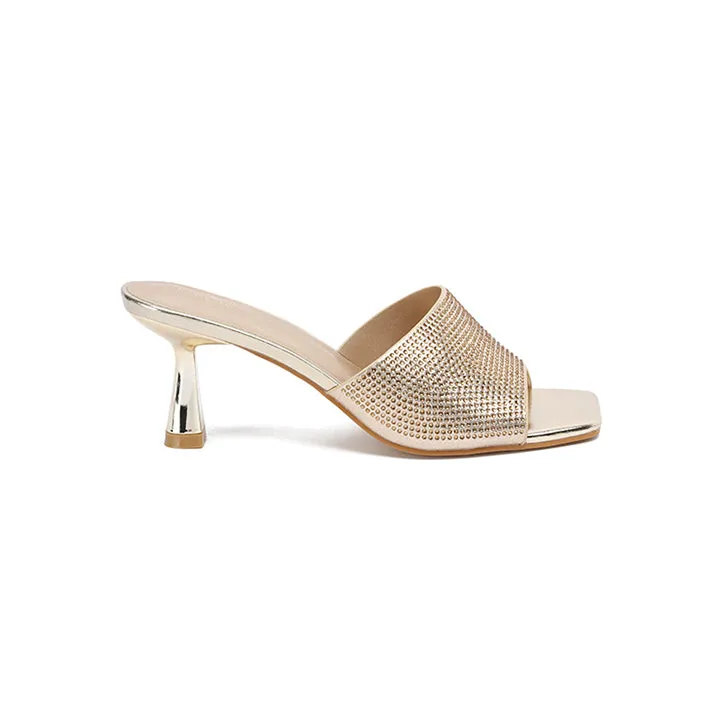 Embellished Square Toe Mule HL 133