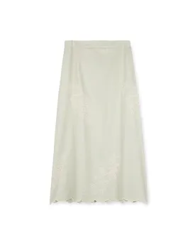 Embroidered Lace Detailed Skirt