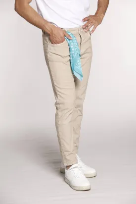 Forte 5 Tasche pantalone uomo in bull denim stretch carrot fit