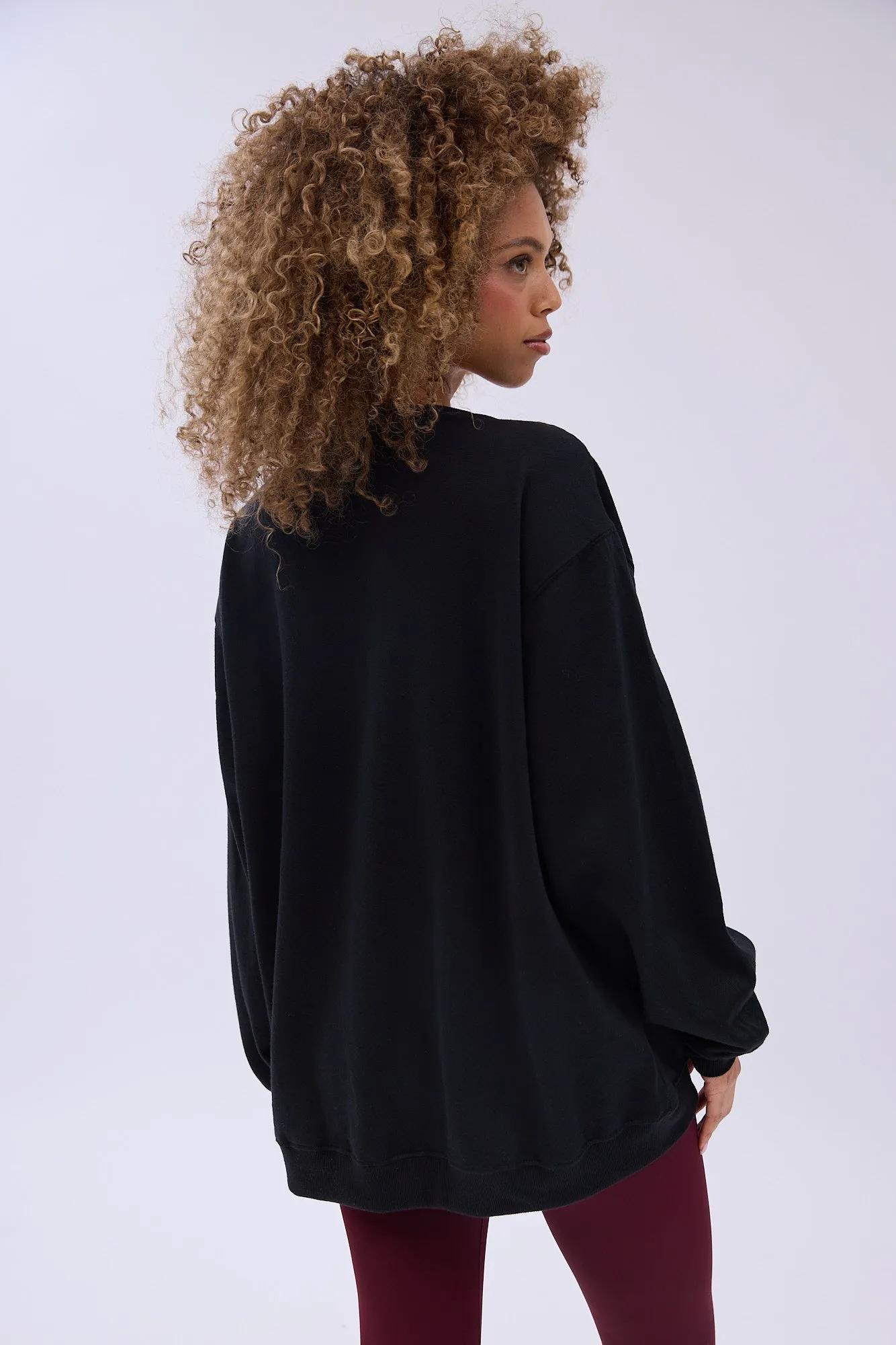 Hello Kitty Graphic Crew Neck Relaxed Sweatshirt