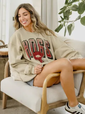 Hogs Helmet Fade Sand Thrifted Sweatshirt