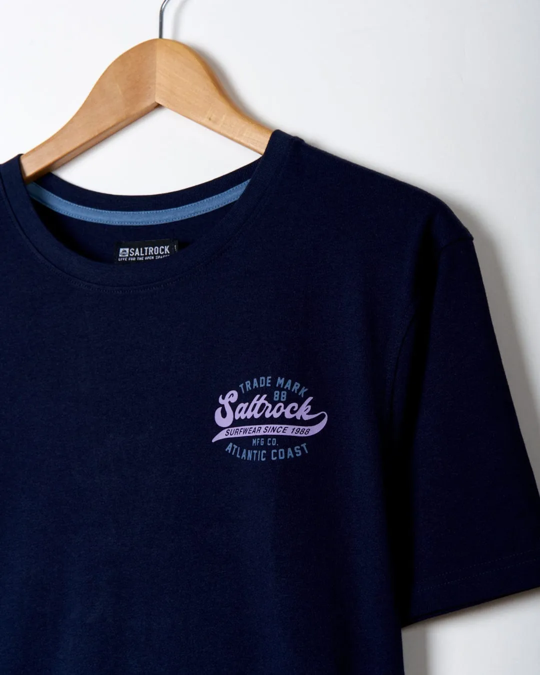 Home Run - Mens Short Sleeve T-Shirt - Dark Blue