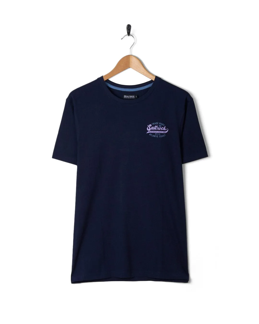 Home Run - Mens Short Sleeve T-Shirt - Dark Blue