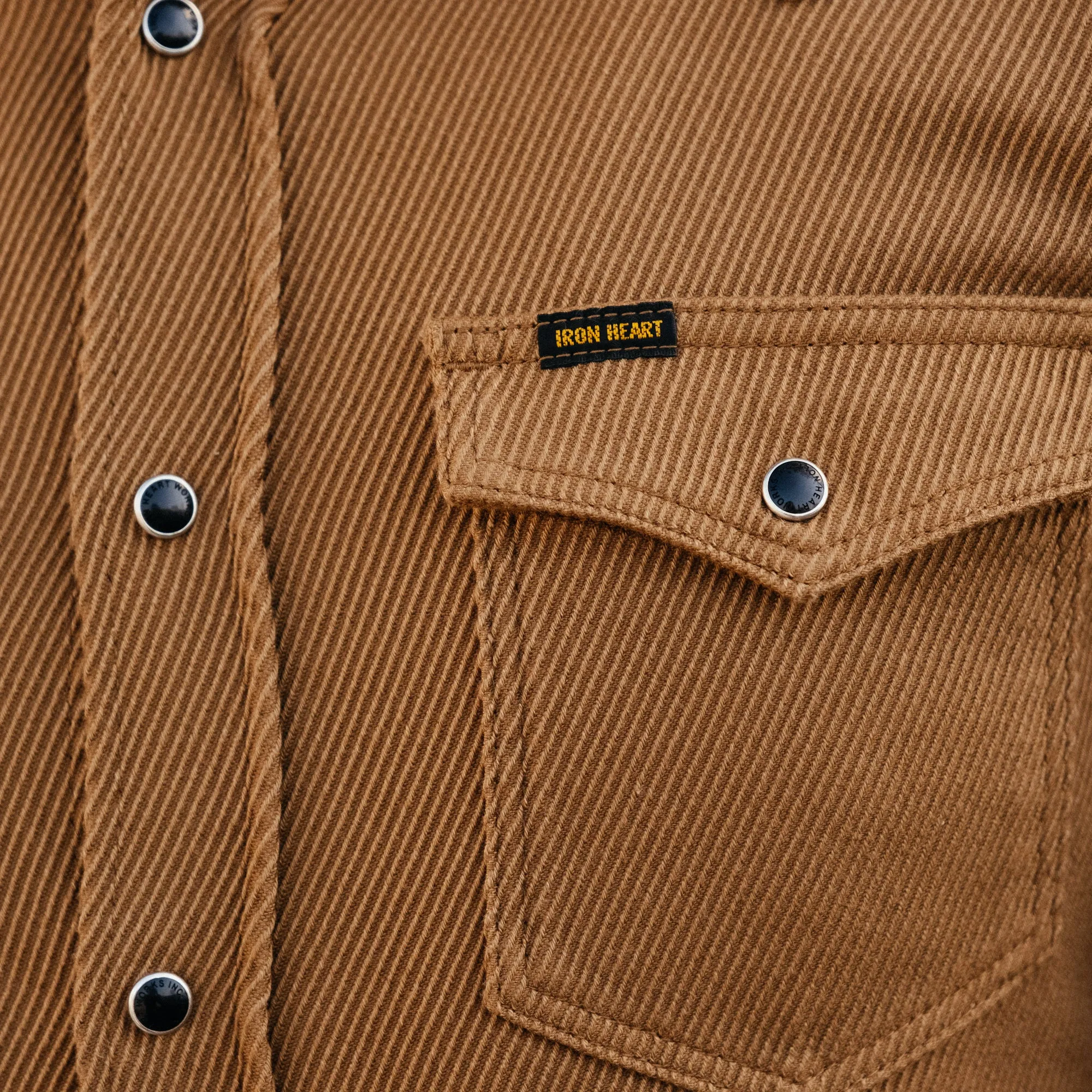Iron Heart IHSH-234-CAM Kersey Western Shirt Camel