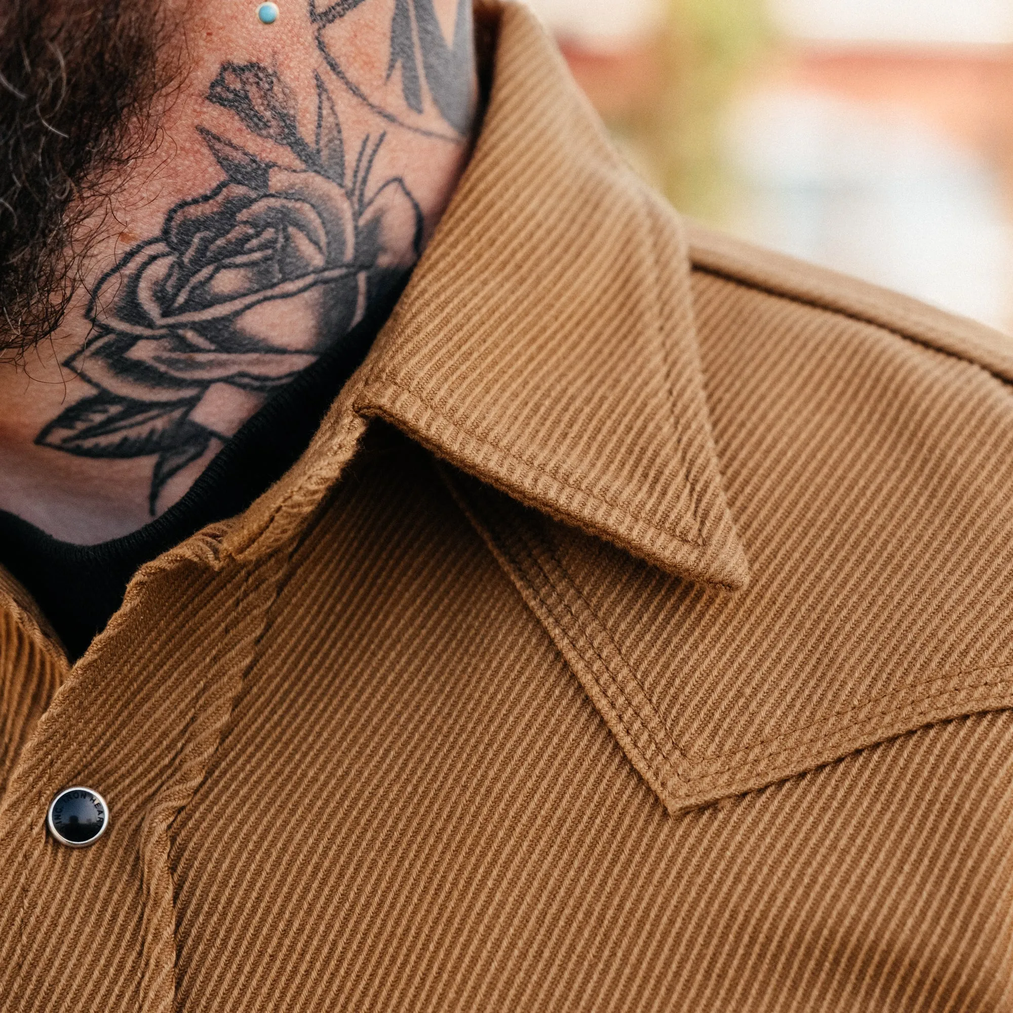 Iron Heart IHSH-234-CAM Kersey Western Shirt Camel