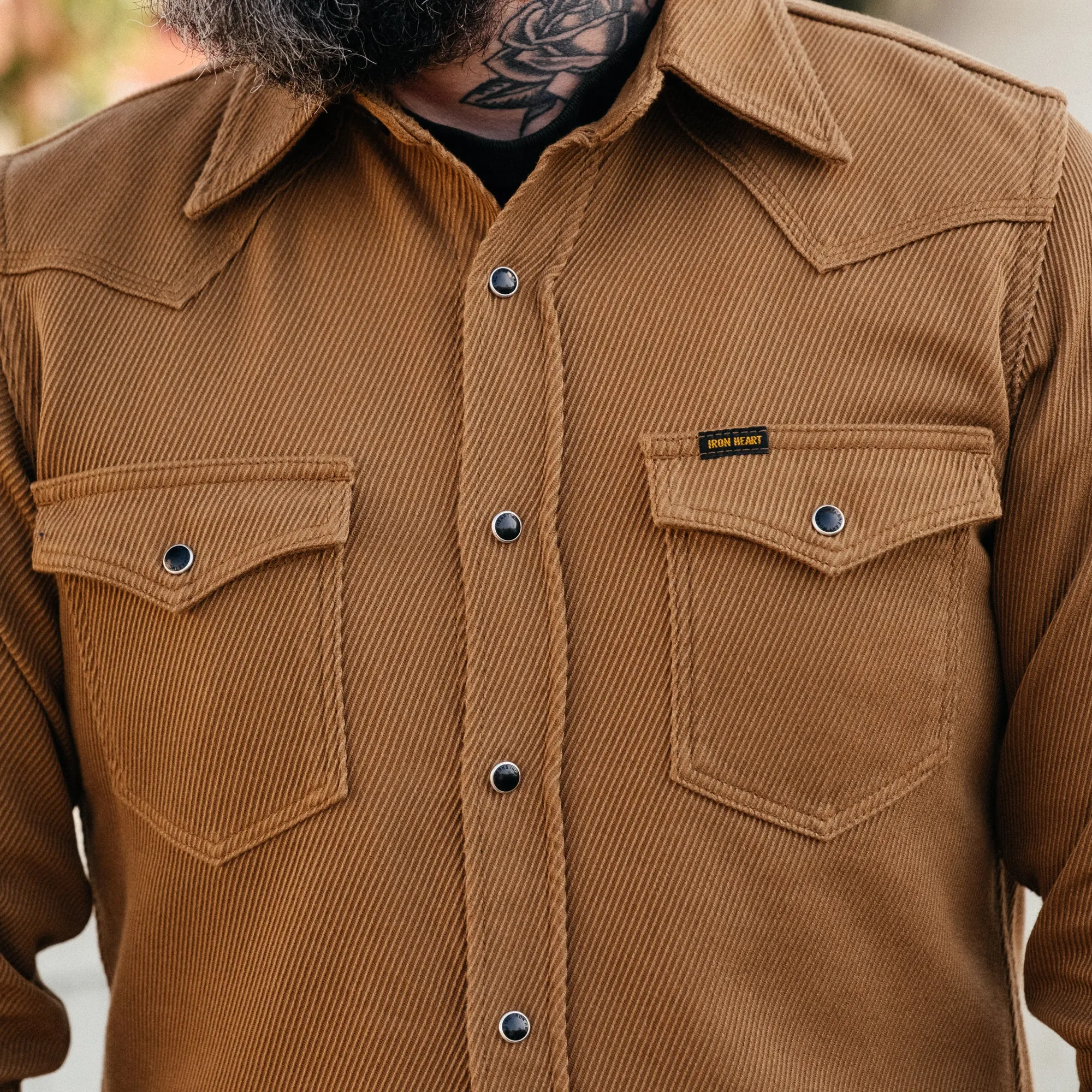 Iron Heart IHSH-234-CAM Kersey Western Shirt Camel