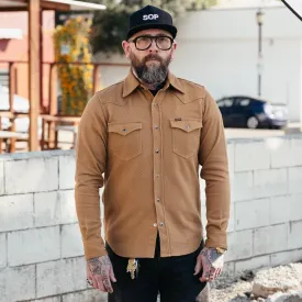 Iron Heart IHSH-234-CAM Kersey Western Shirt Camel