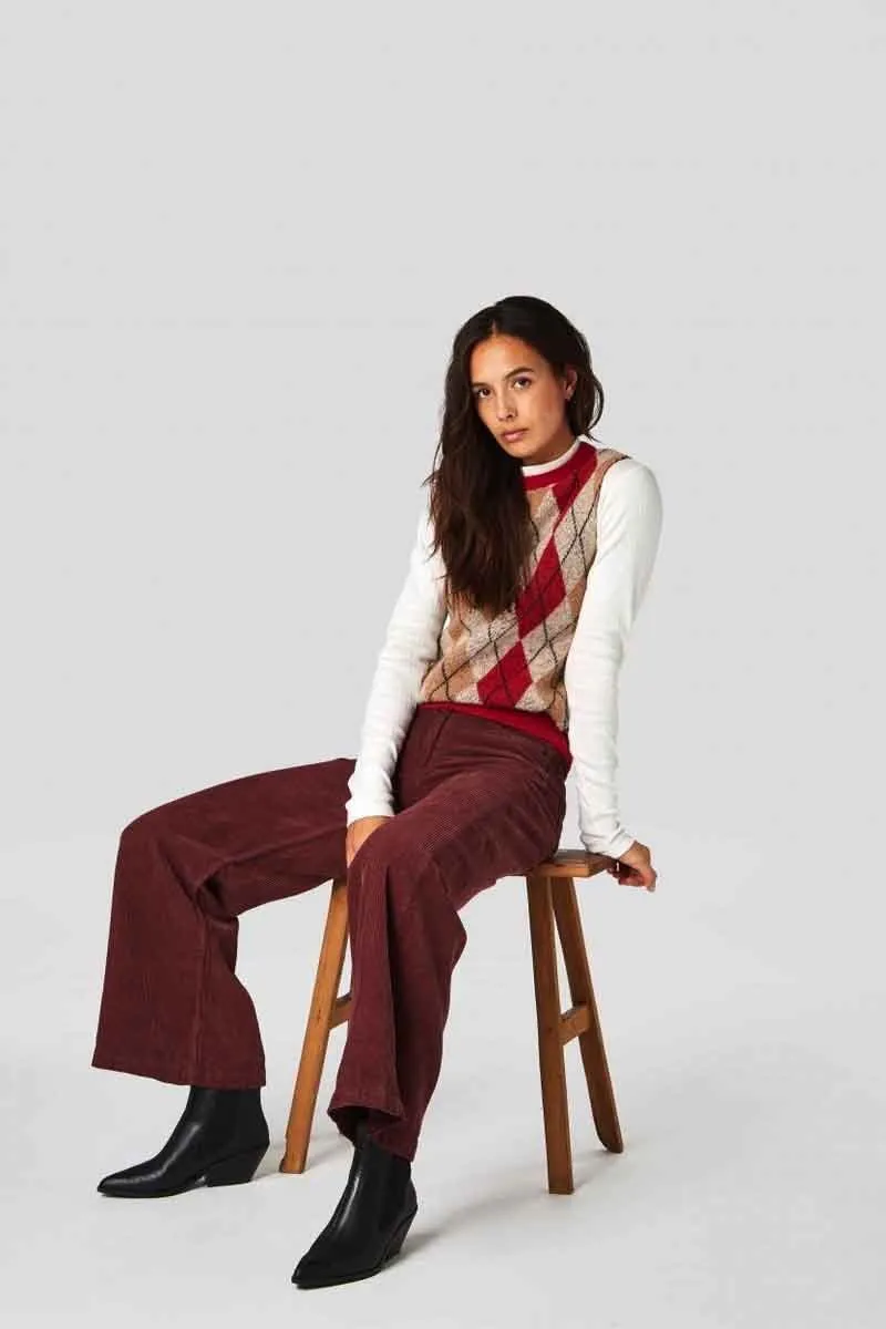 jane corduroy rust pants