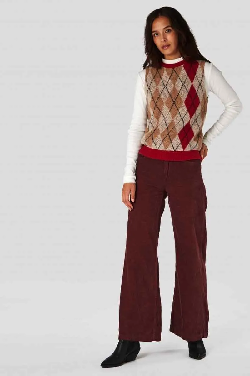 jane corduroy rust pants