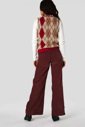 jane corduroy rust pants