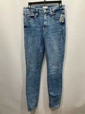 Jeans Skinny By Good American In Blue Denim, Size: 4