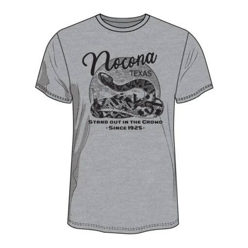 Justin Brands Nocona T-Shirt G3215 Rattle Snake