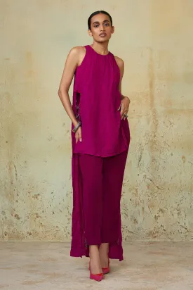 Magenta Crushed Tunic