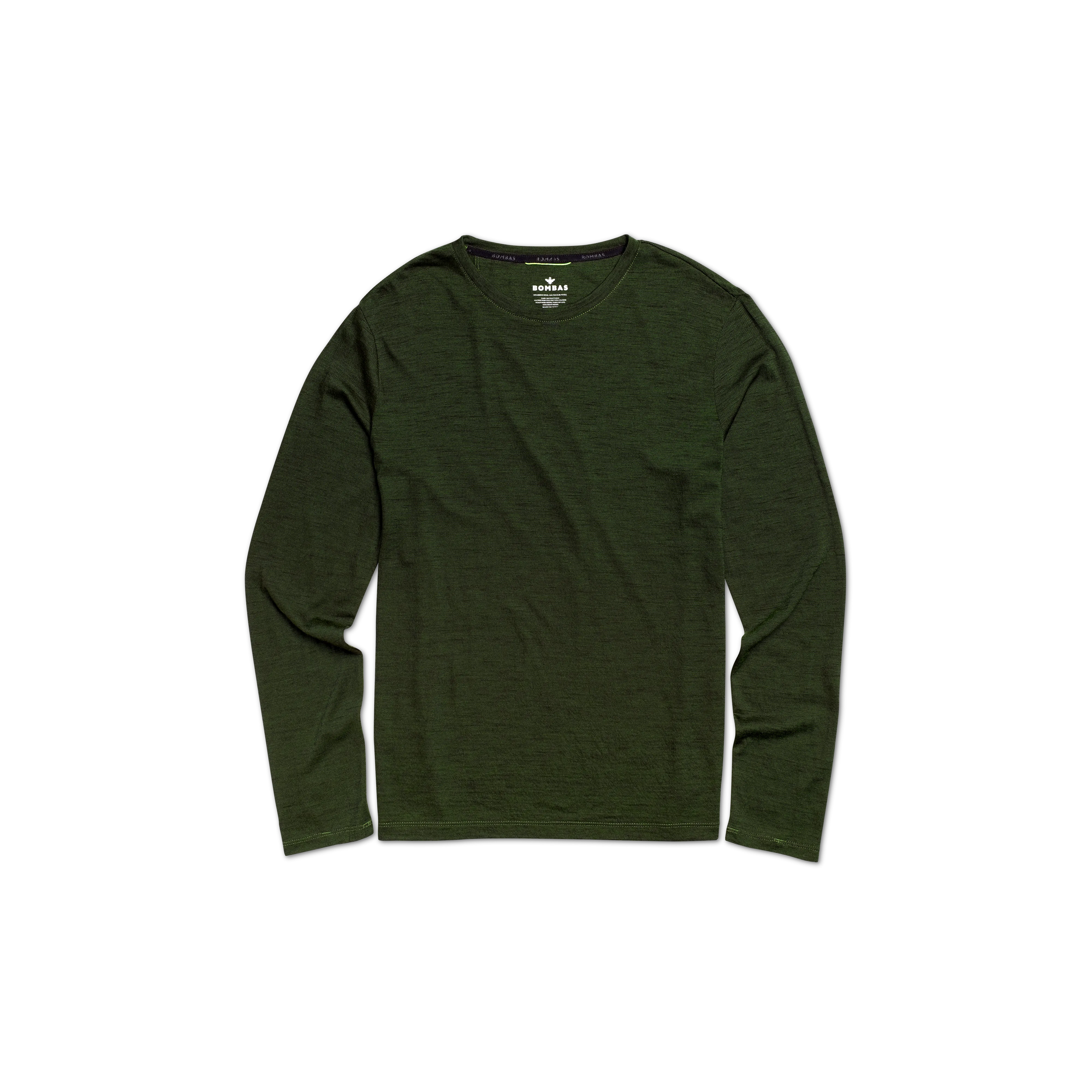 Men's Merino Wool Crew Neck Long Sleeve T-Shirt