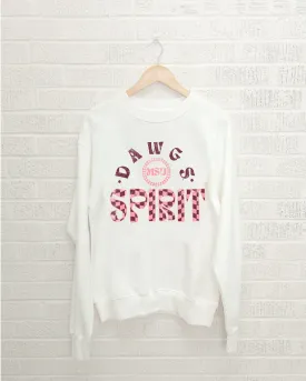 Mississippi State Bulldogs Spirit White Thrifted Sweatshirt
