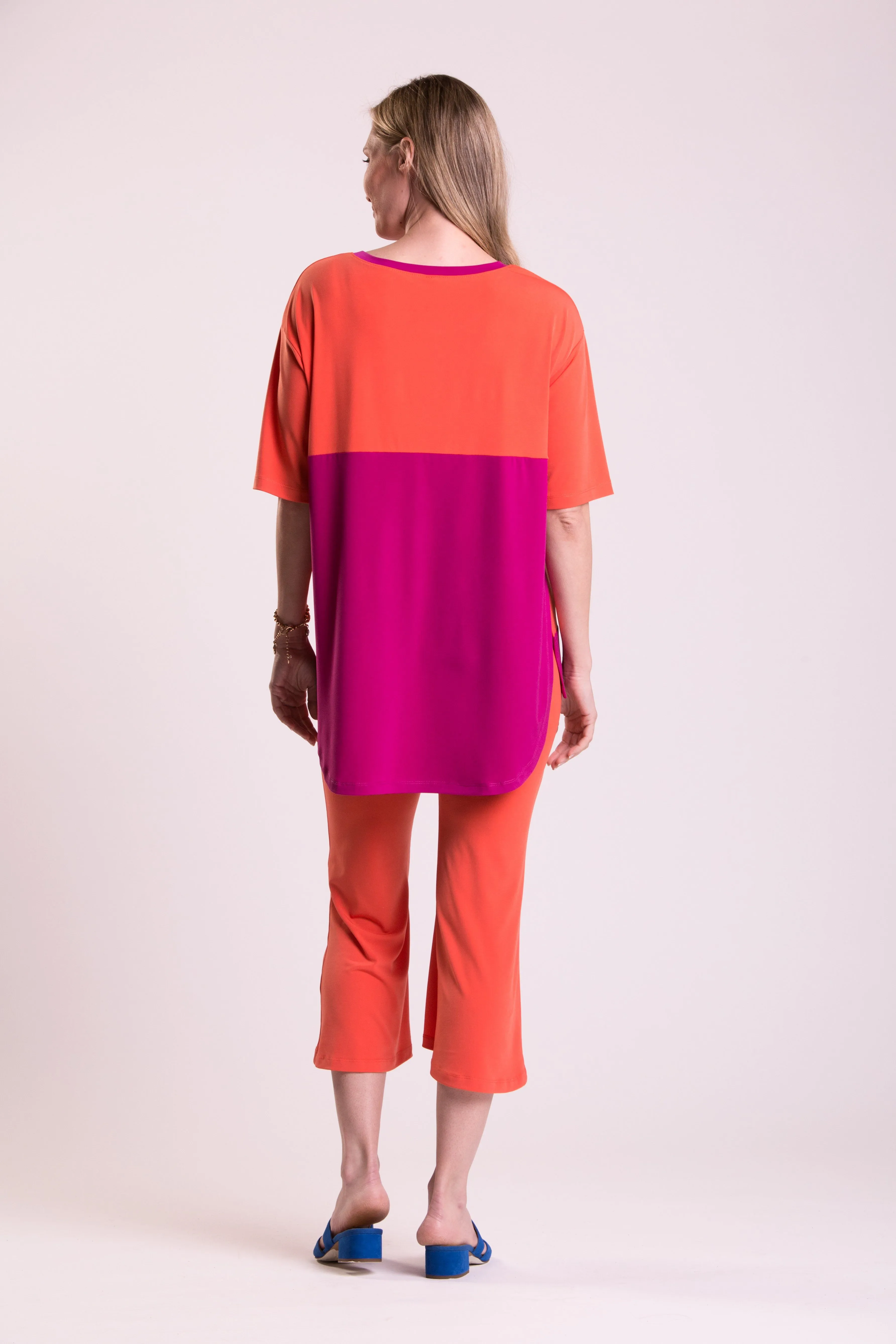 Mixed Media Tunic (Colour Block)