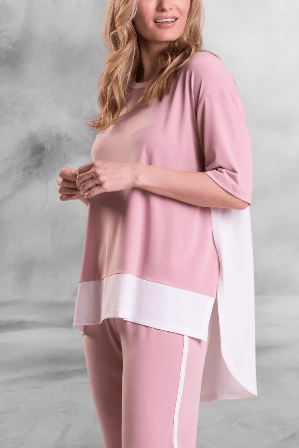 Mixed Media Tunic (Colour Block)