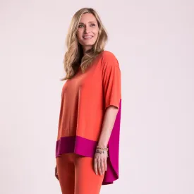 Mixed Media Tunic (Colour Block)