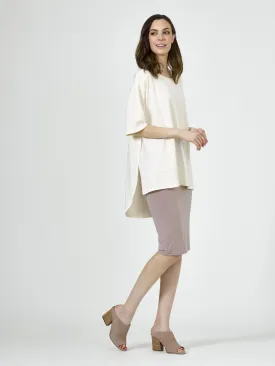 Mixed Media Tunic Ivory