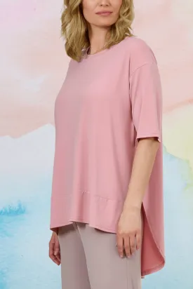 Mixed Media Tunic Rose