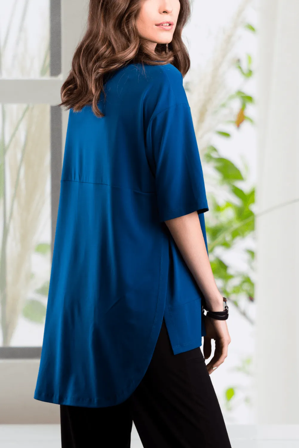 Mixed Media Tunic Teal