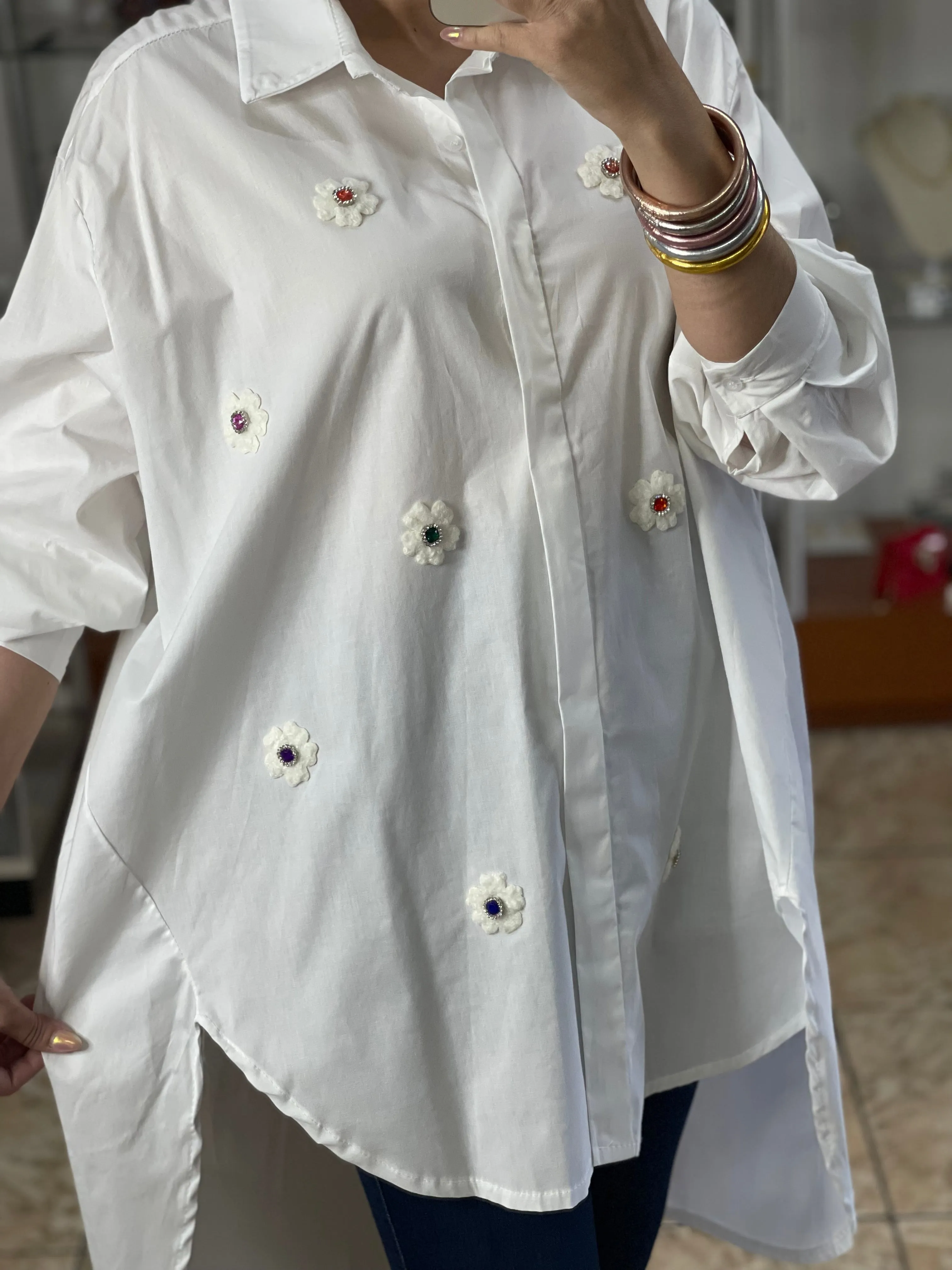 Multi Floral Tunic Top
