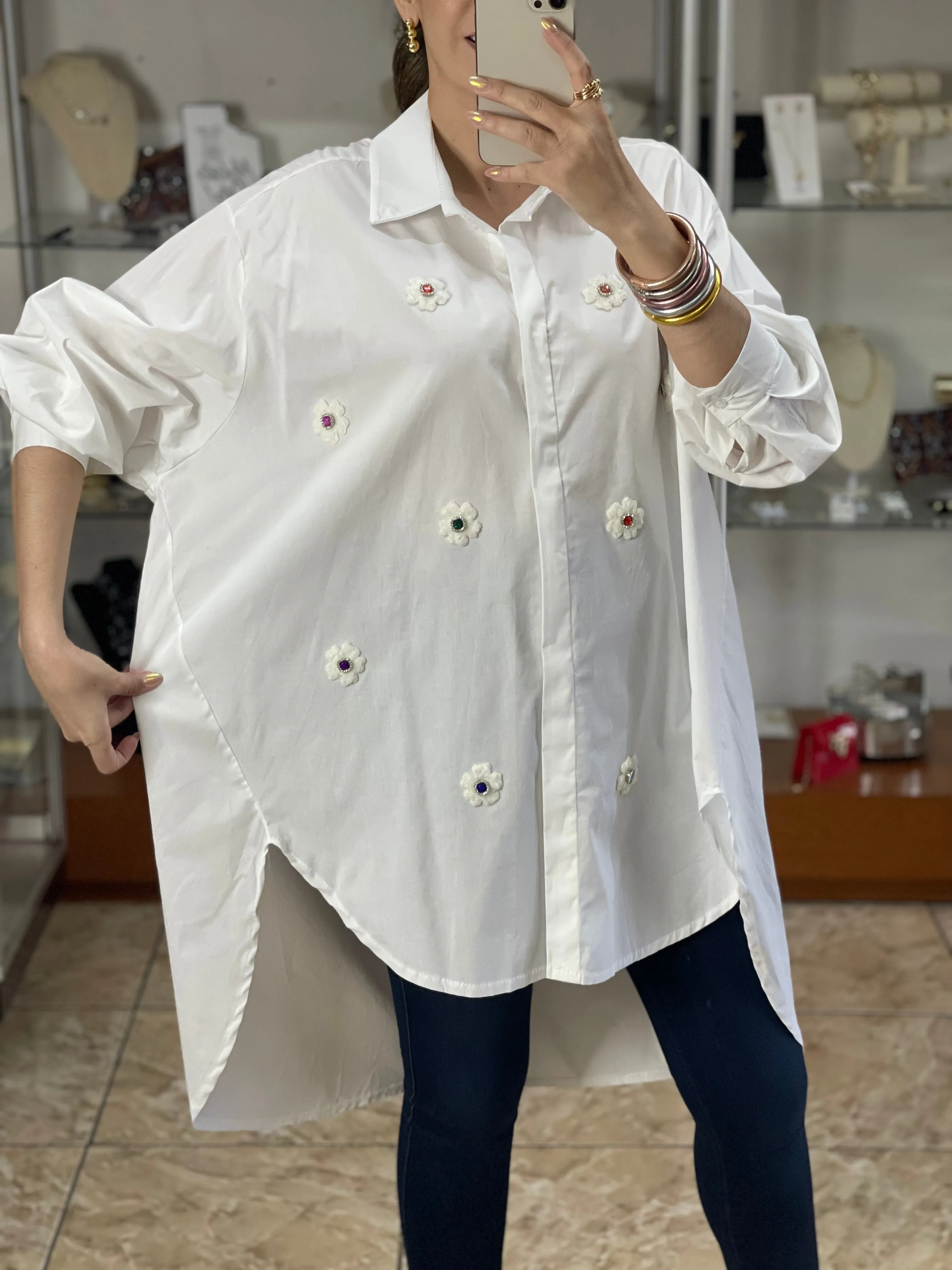Multi Floral Tunic Top