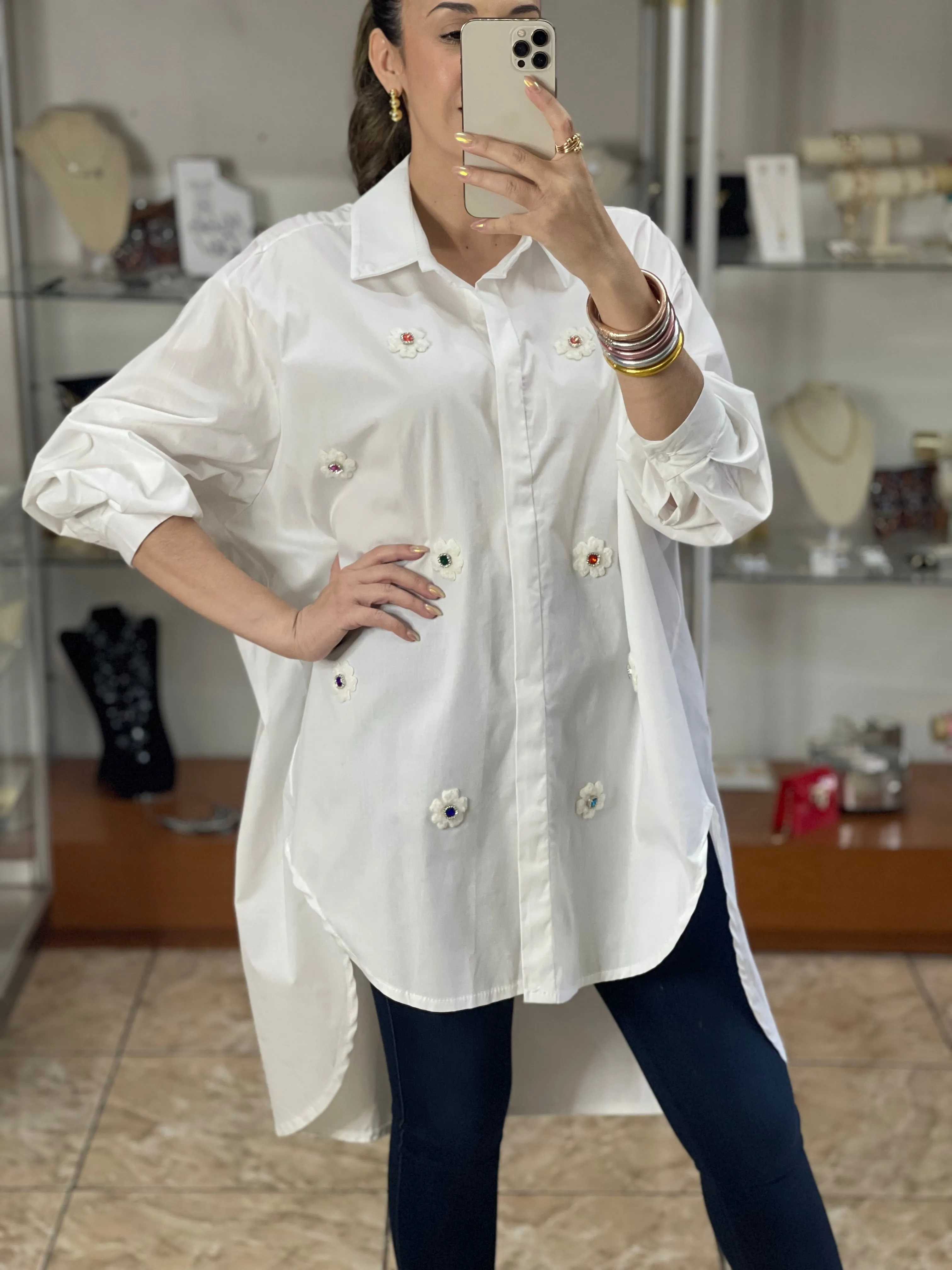 Multi Floral Tunic Top