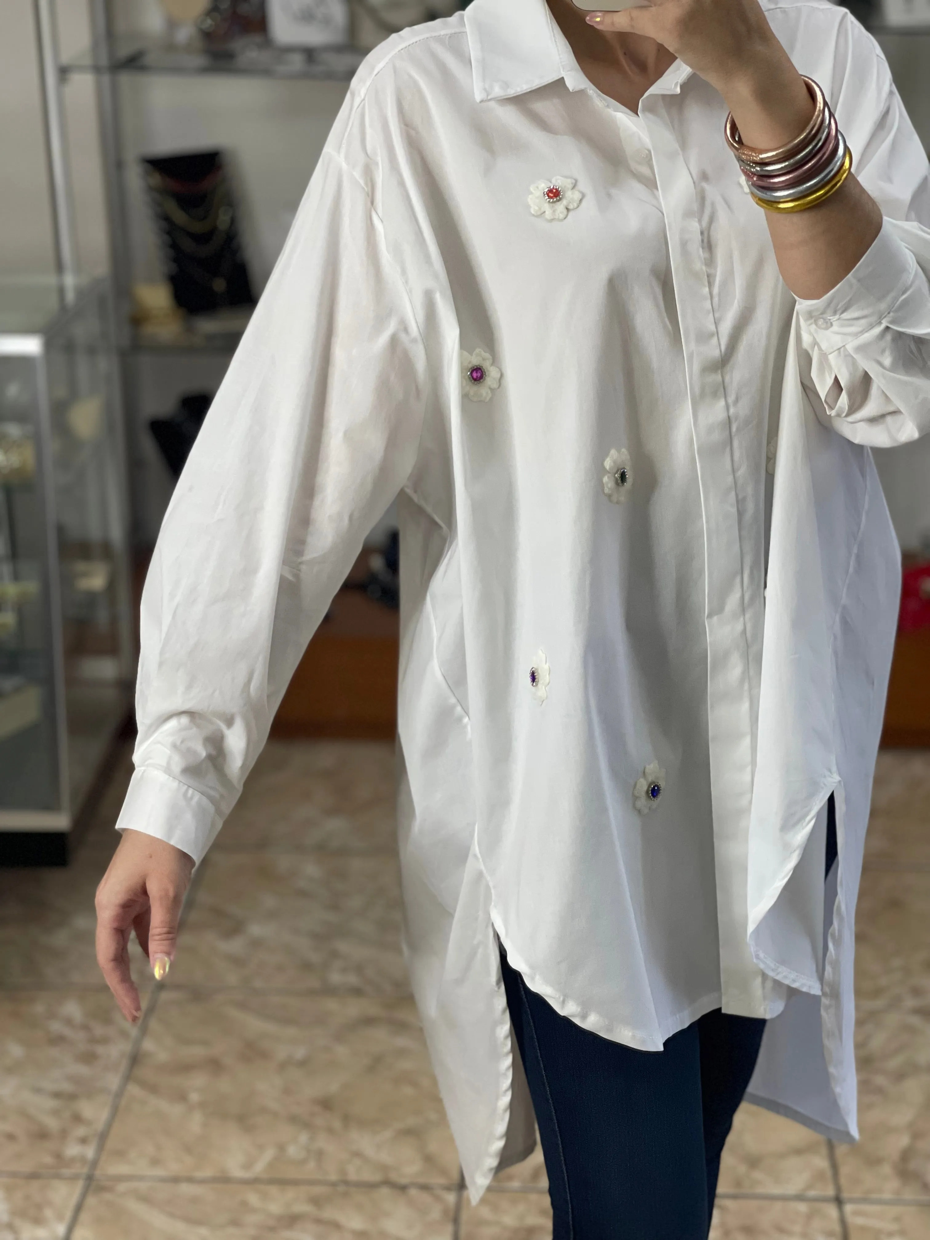 Multi Floral Tunic Top