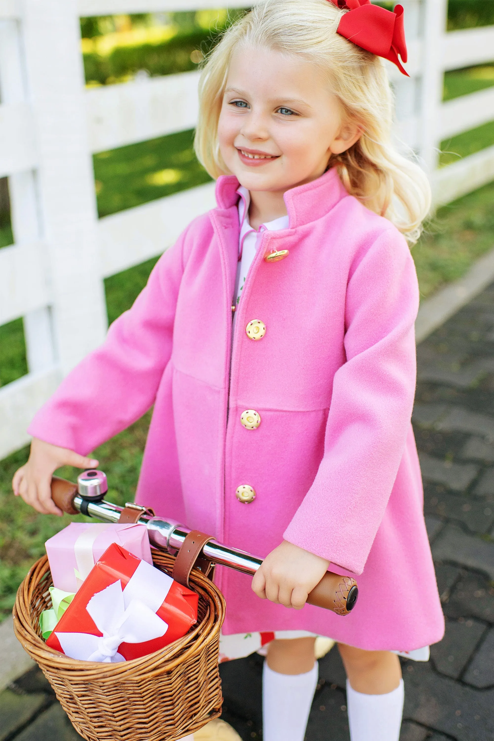 Penelope Peacoat - Hamptons Hot Pink