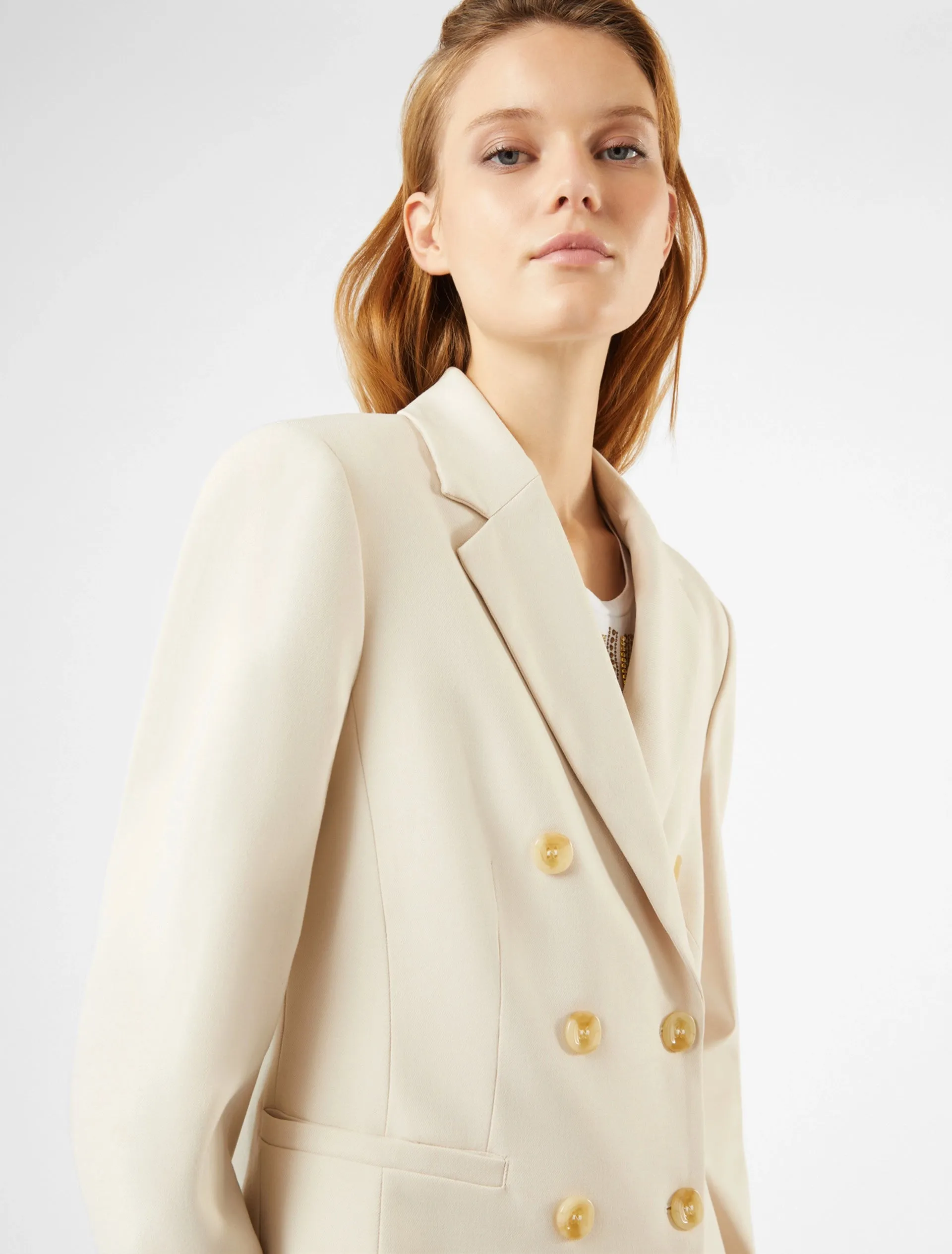 Penny Black Cesira Cream Stretch Blazer