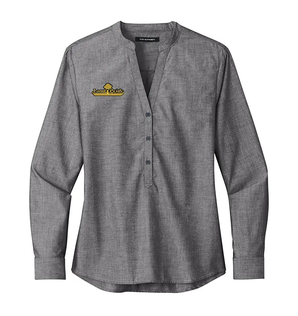 Port Authority® Ladies Long Sleeve Chambray Easy Care Shirt