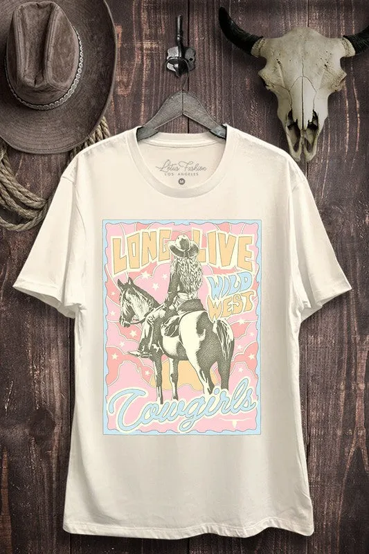"Long Live Cowgirls" Graphic T-Shirt