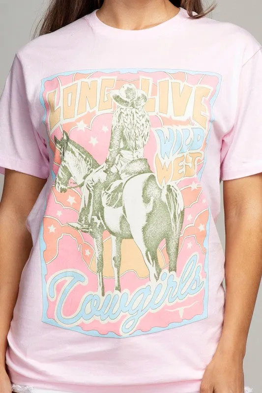 "Long Live Cowgirls" Graphic T-Shirt
