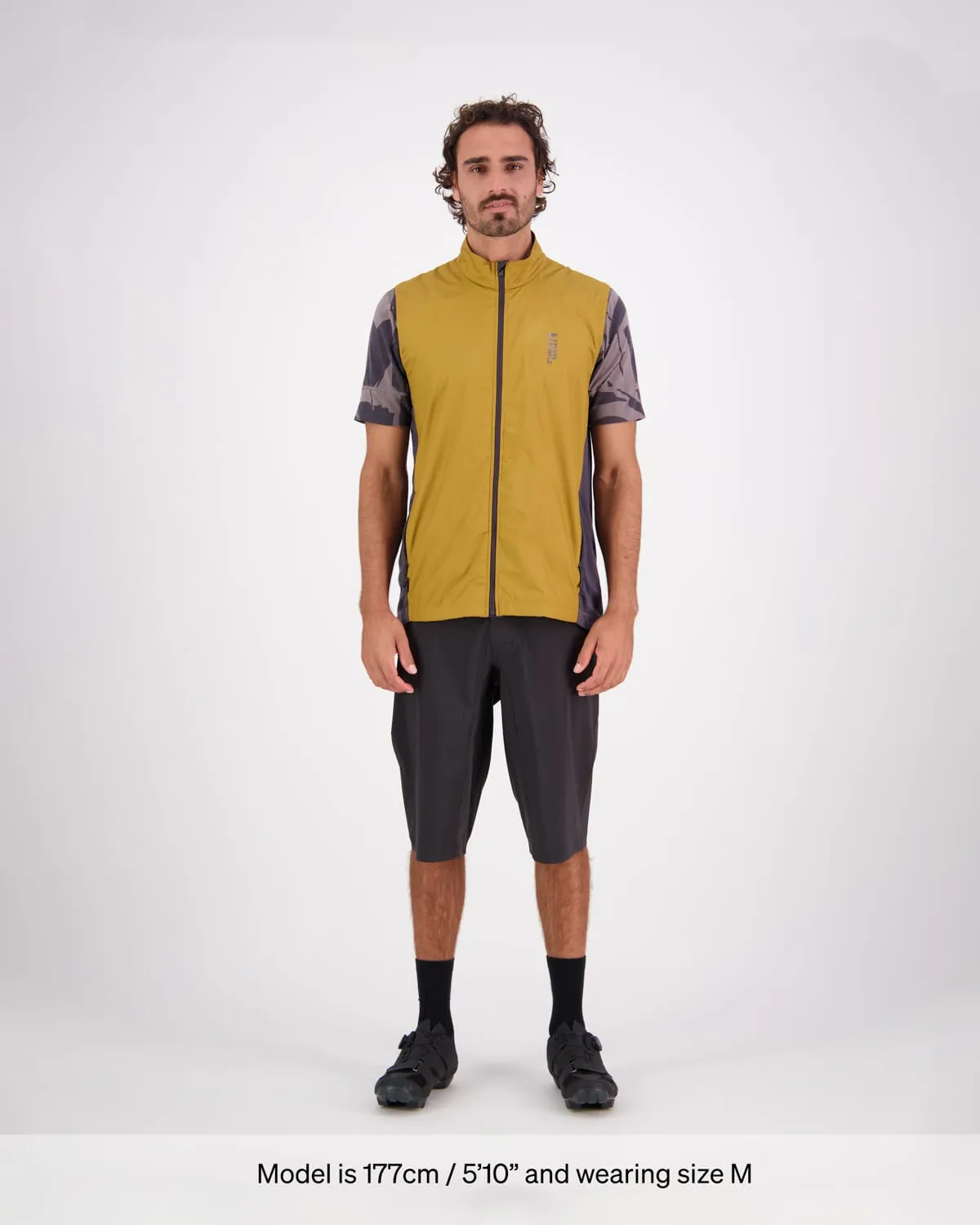 Redwood Merino Wind Vest - Shale / Cumin