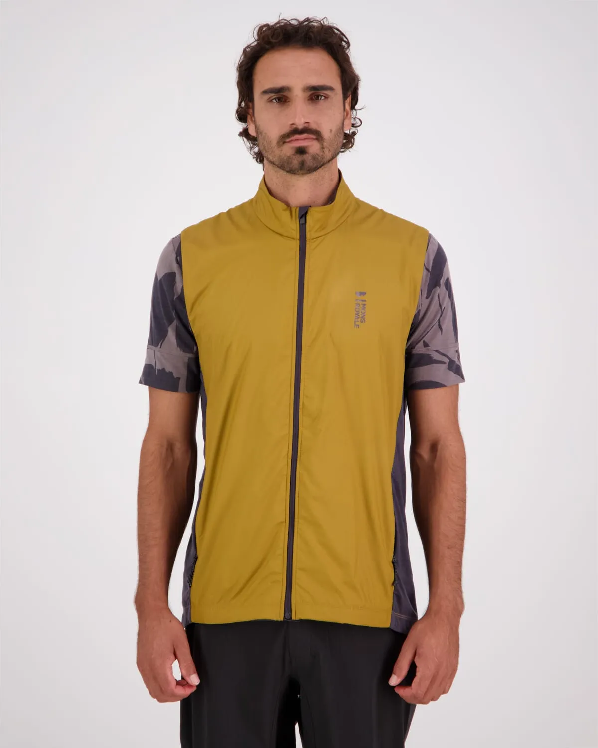 Redwood Merino Wind Vest - Shale / Cumin
