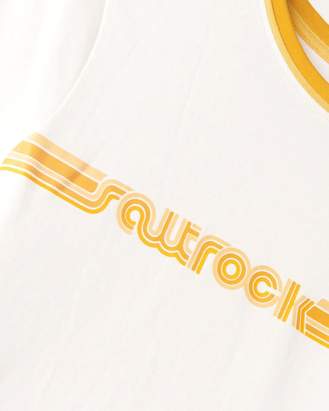 Retro Ribbon - Womens Shorts Sleeve T-Shirt - White