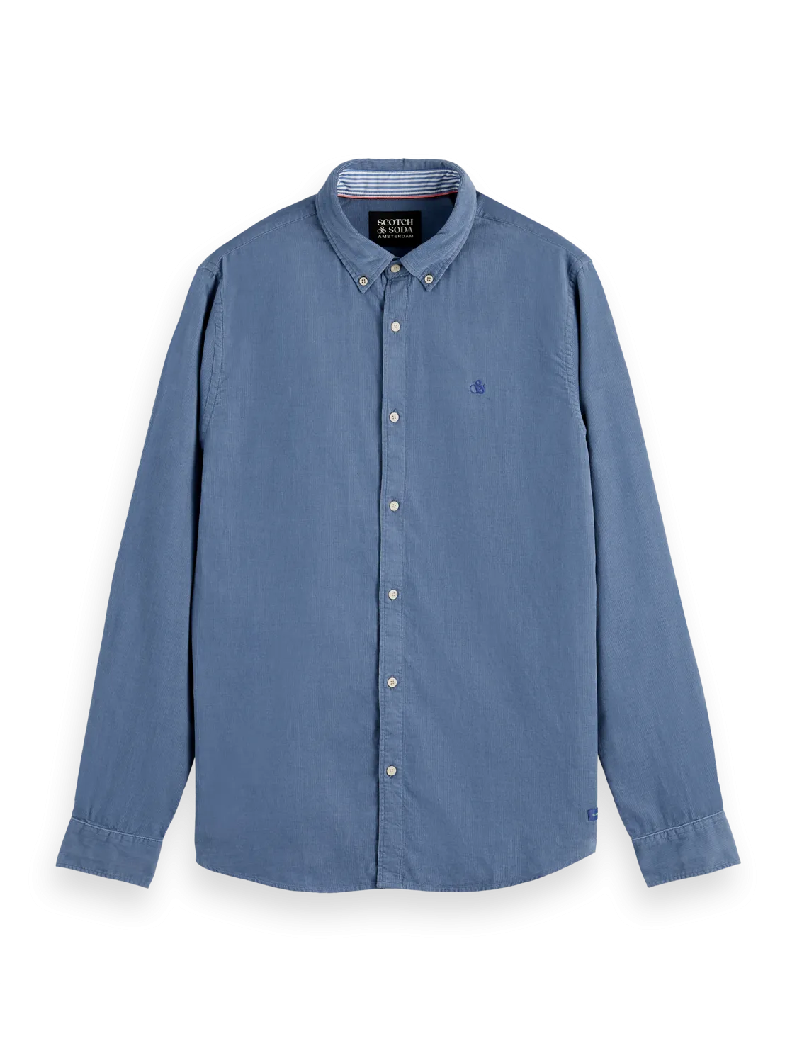 Scotch & Soda - Fine Corduroy Shirt - Cosmos Blue