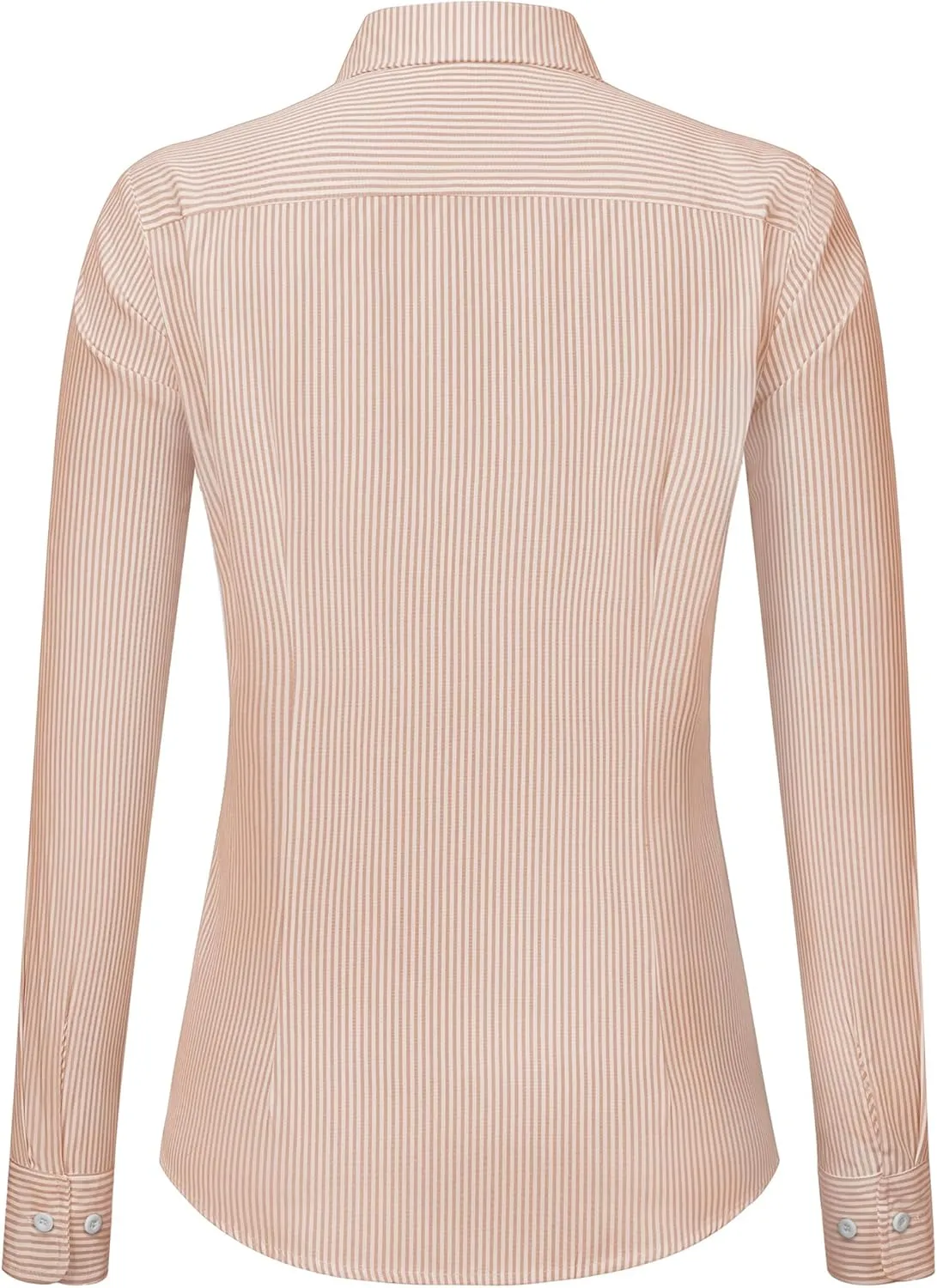 siliteelon Striped Button Down Shirts for Women Dress Shirts Long Sleeve Collared Casual Office Work Blouses Tops