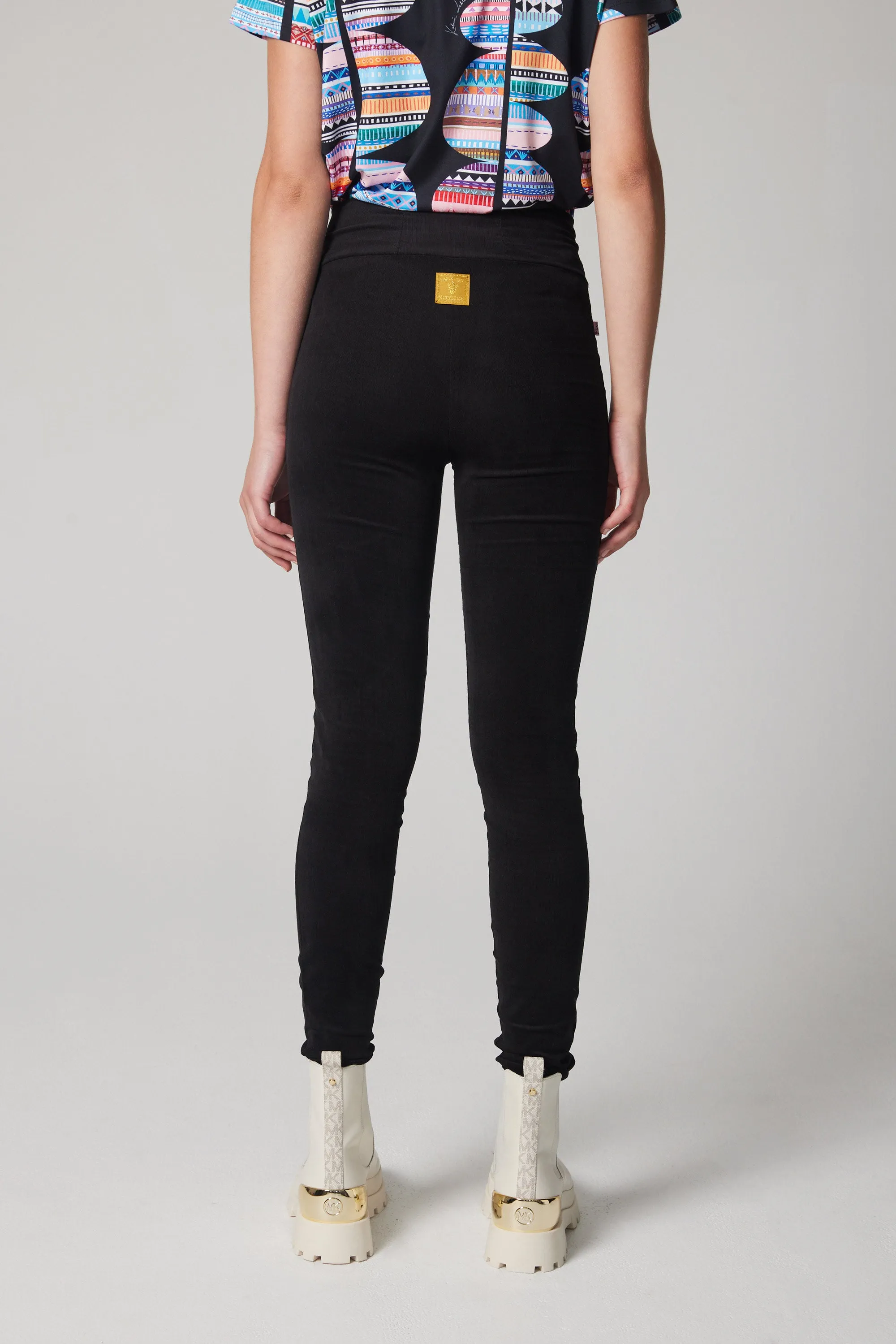 Slim-fit Velvet Corduroy Pant - Black
