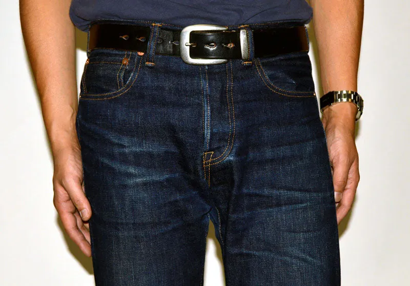 Premium 14oz Selvedge Denim Straight Fit Jeans in SJ101 Indigo