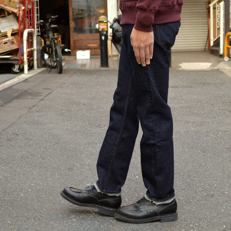 Premium 14oz Selvedge Denim Straight Fit Jeans in SJ101 Indigo