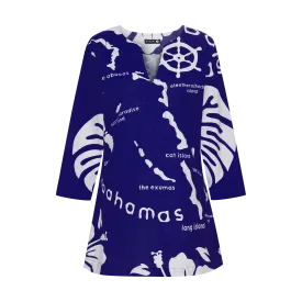 THE ARCHIPELAGO TUNIC- NAVY