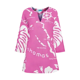 THE ARCHIPELAGO TUNIC- PINK & WHITE