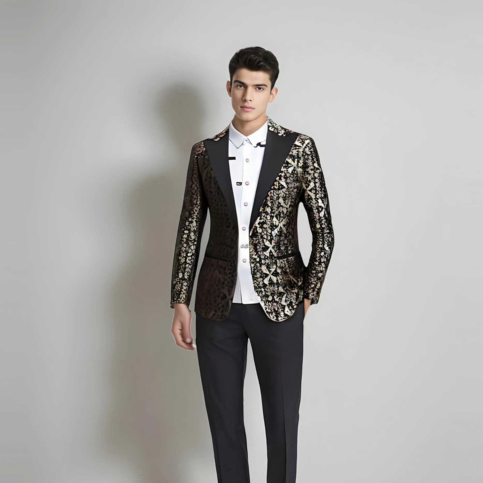 The Helios Jacquard Slim Fit Two-Piece Suit - Multiple Colors