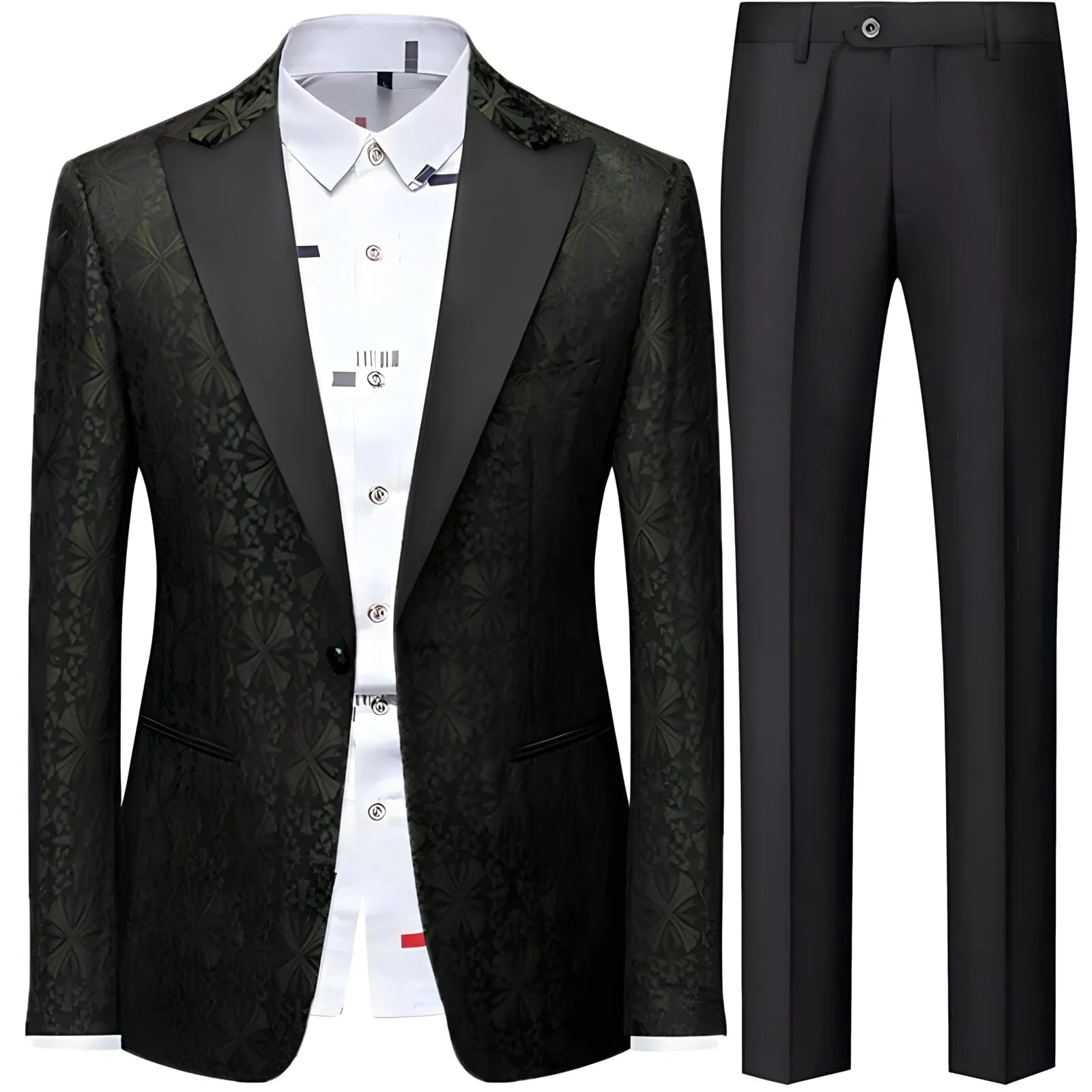 The Helios Jacquard Slim Fit Two-Piece Suit - Multiple Colors