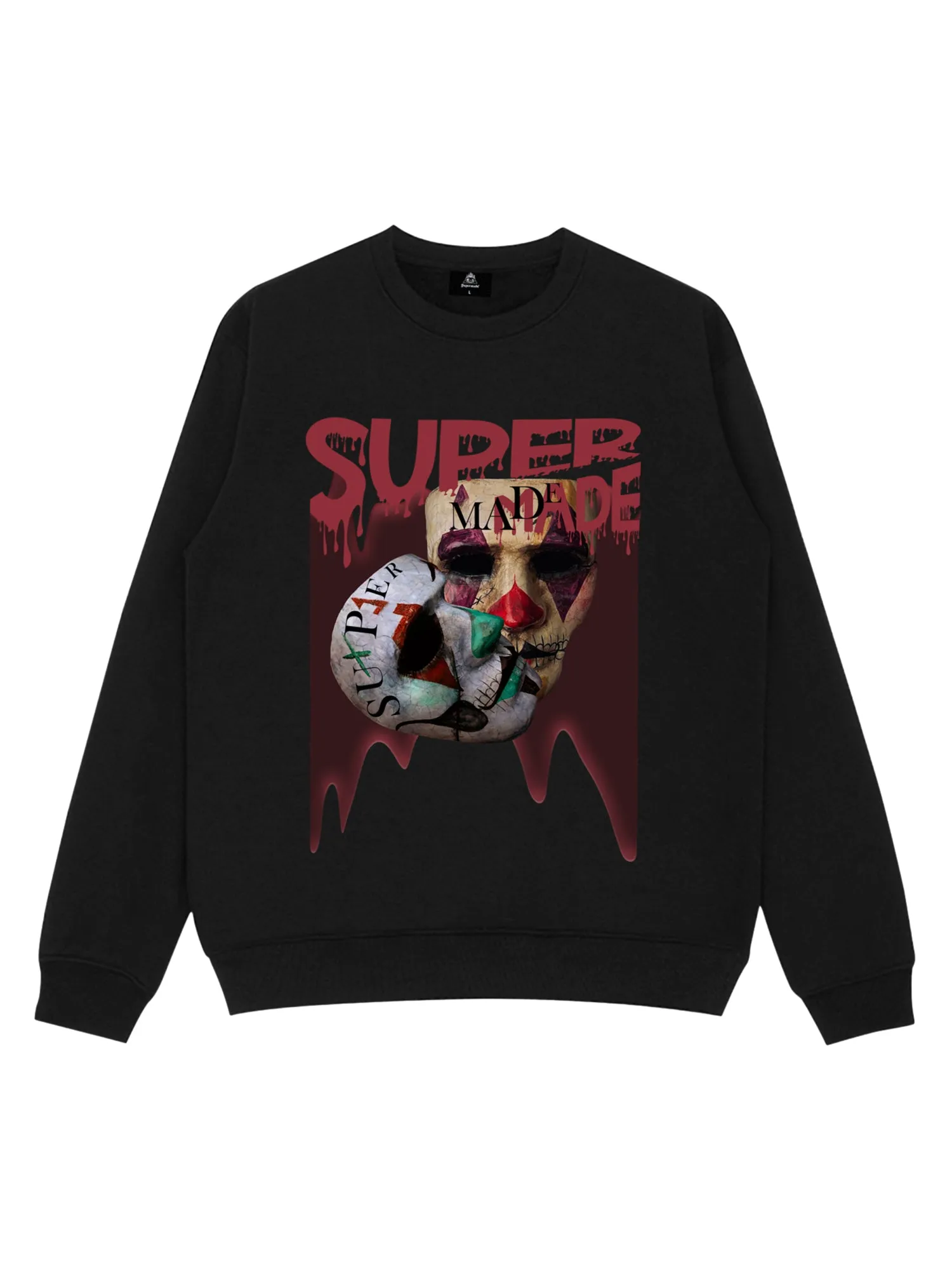 Thesupermade Logo Double Mask Printed Hoodie