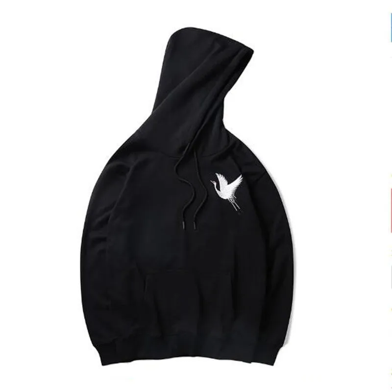 Unisex Crane Graphic Hoodies