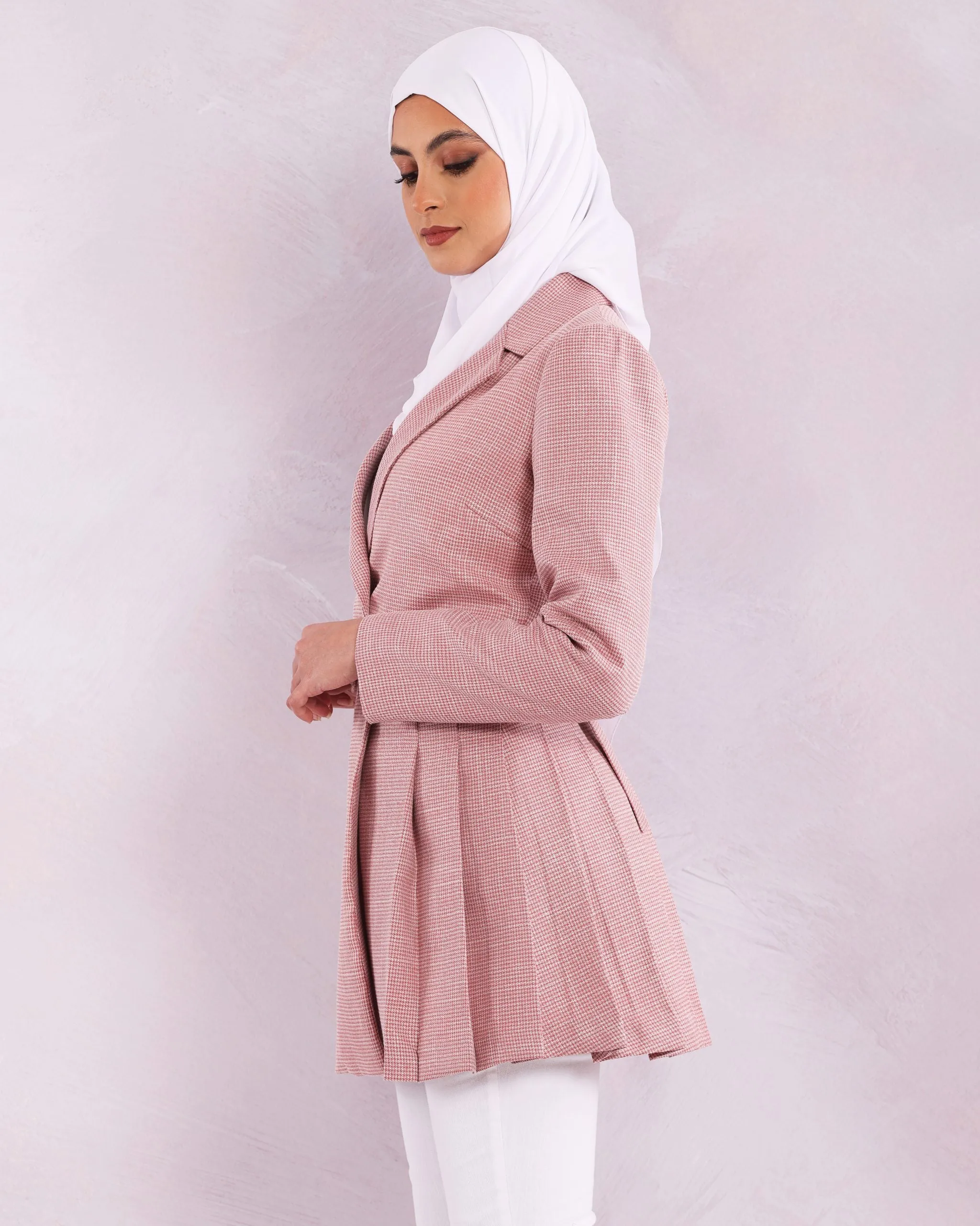 Veste Plissée Rose